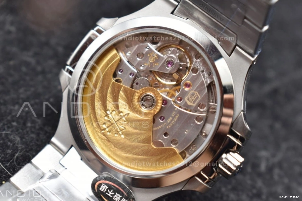 Best Blue Clone 7118 3KF Bracelet 915 V Edition on SS Dial 1:1 Flexible Super Textured Nautilus A324 0817